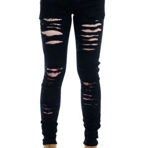 Yksduhl Women's Low rise Ripped Pants 28,30,32,34,36
